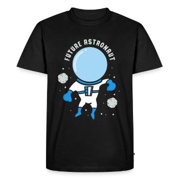 Future Astronaut Astronomy Space Rocket - Men's Premium Organic T-Shirt - black - Front - Nico (187cm)