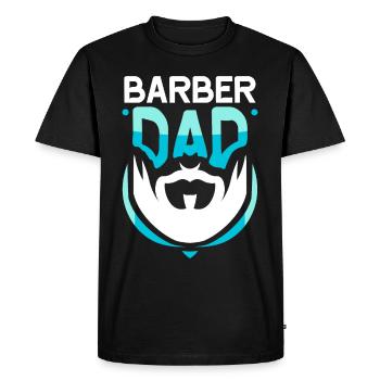 Barber Papa Barbershop Profession Barbers Barber - Men's Premium Organic T-Shirt - black - Front - Nico (187cm)