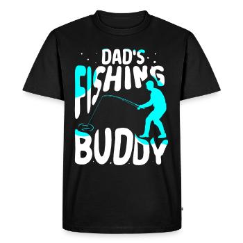 Dad's Fishing Buddy Fishing Fishing Fishing Friend - Men's Premium Organic T-Shirt - black - Front - Nico (187cm)