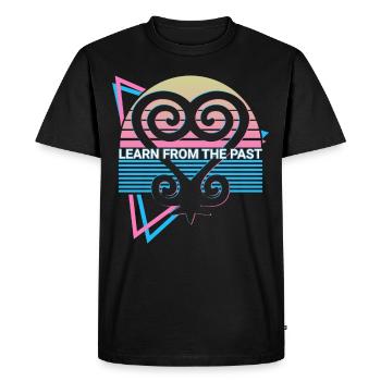 Learning from the past Sankofa West Africa Ad - Men's Premium Organic T-Shirt - black - Front - Nico (187cm)