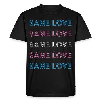 Transgender Transsexual Same Love Transsexuals - Men's Premium Organic T-Shirt - black - Front - Nico (187cm)