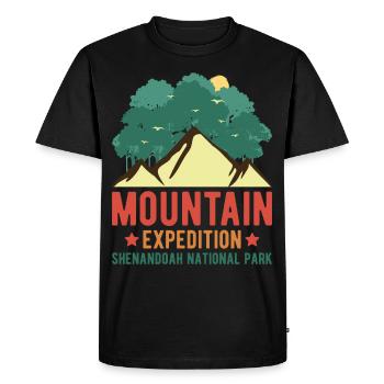 Montagne Shenandoah National Park Randonnée Souvenir Vierge - T-shirt Premium bio Homme - noir - Devant - Nico (187cm)