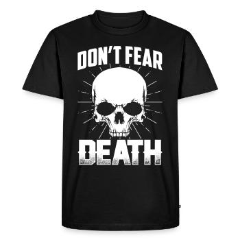 Skull Fear Death Skeleton Skull Costume - T-shirt Premium bio Homme - noir - Devant - Nico (187cm)