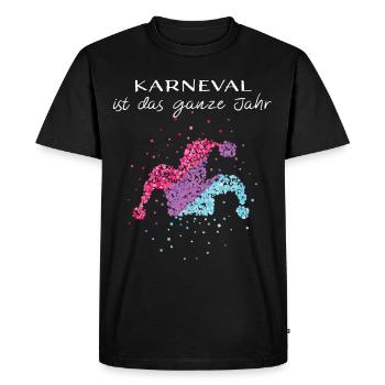 Carnival Fool Jeck Confetti Bisexual Bisexuality - Men's Premium Organic T-Shirt - black - Front - Nico (187cm)