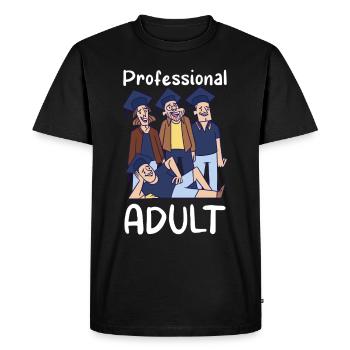 Diplômé professionnel adulte diplômé - T-shirt Premium bio Homme - noir - Devant - Nico (187cm)