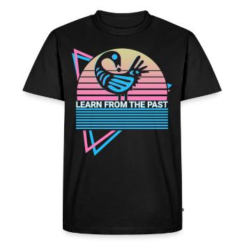 Learning from the past Sankofa West Africa Ad - Men's Premium Organic T-Shirt - black - Front - Nico (187cm)