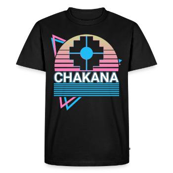Chakana Inca Cross Rétro - T-shirt Premium bio Homme - noir - Devant - Nico (187cm)