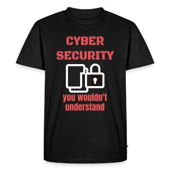 Cybersecurity - IT Security Computer Scientist - Men's Premium Organic T-Shirt - black - Front - Nico (187cm)