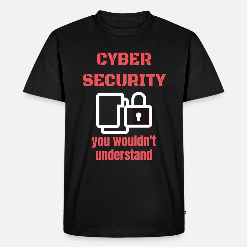 Cybersecurity - IT Security Computer Scientist - Men's Premium Organic T-Shirt - black