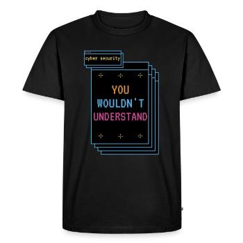 Cybersecurity - IT Security Computer Scientist - Men's Premium Organic T-Shirt - black - Front - Nico (187cm)