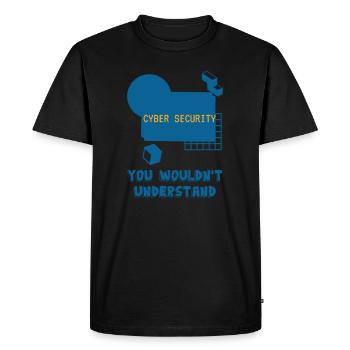 Cybersecurity - IT Security Computer Scientist - Men's Premium Organic T-Shirt - black - Front - Nico (187cm)