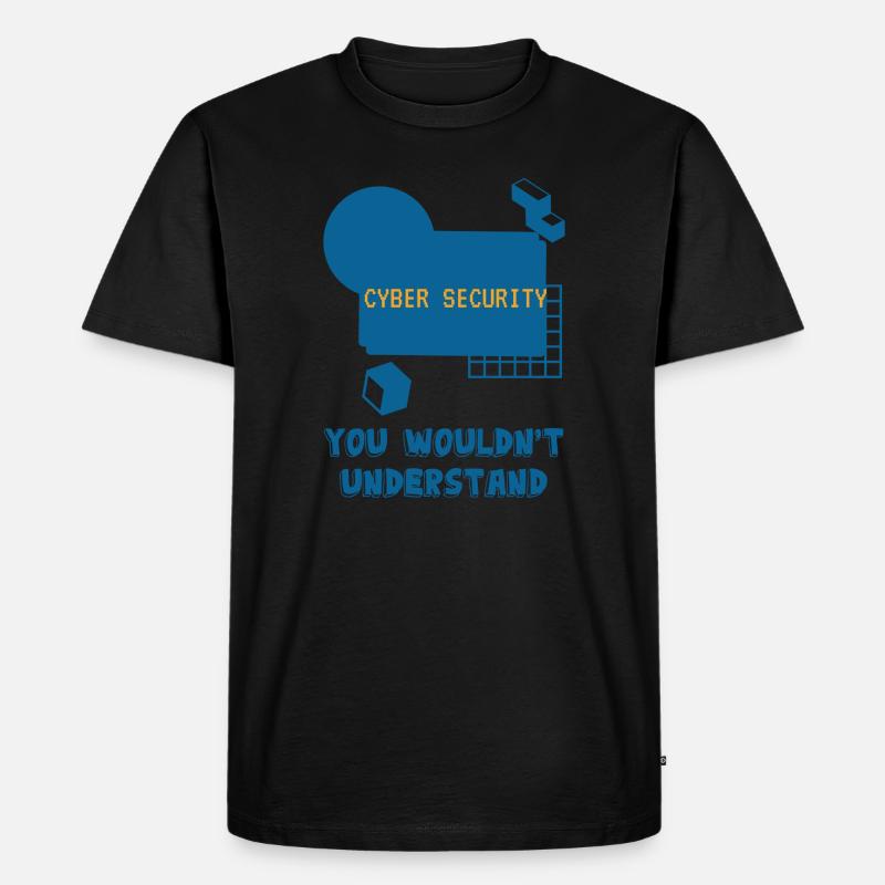Cybersecurity - IT-Sicherheit Informatiker - Männer Premium Bio T-Shirt - Schwarz