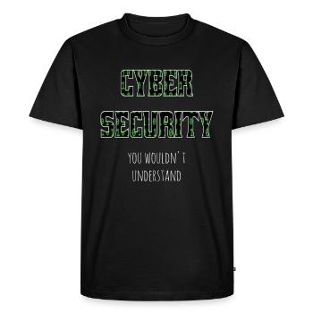 Cybersecurity - IT Security Computer Scientist - Men's Premium Organic T-Shirt - black - Front - Nico (187cm)