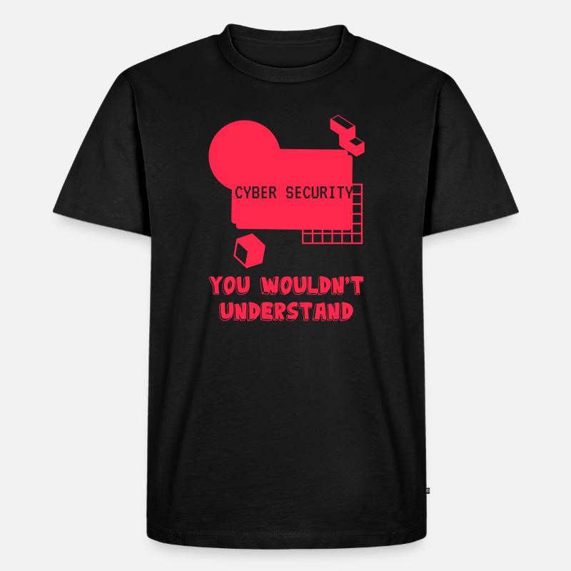 Cybersecurity - IT Security Computer Scientist - Men's Premium Organic T-Shirt - black