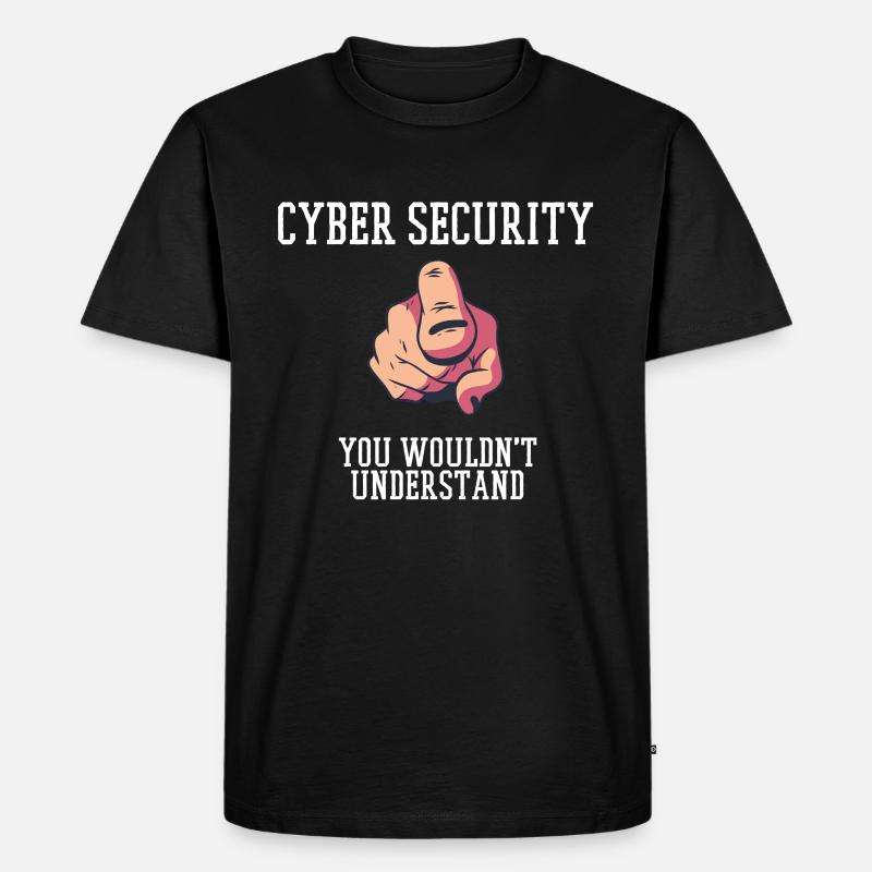 Cybersecurity - IT Security Computer Scientist - Men's Premium Organic T-Shirt - black