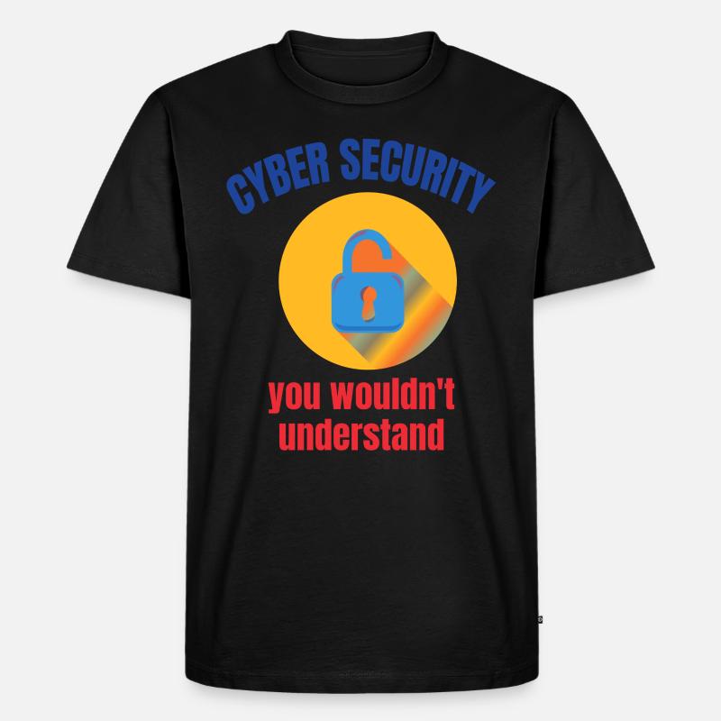 Cybersecurity - IT Security Computer Scientist - Men's Premium Organic T-Shirt - black