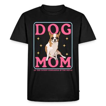 Chihuahua Mom Dog Owner Dog Mama Gift - Men's Premium Organic T-Shirt - black - Front - Nico (187cm)