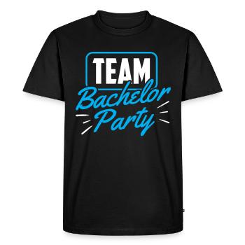Team Bachelor Party Bride Bachelor - Men's Premium Organic T-Shirt - black - Front - Nico (187cm)