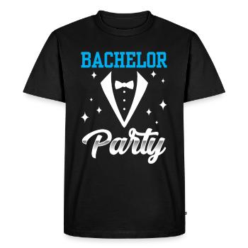 Enterrement de vie de garçon Bachelor bachelorette - T-shirt Premium bio Homme - noir - Devant - Nico (187cm)