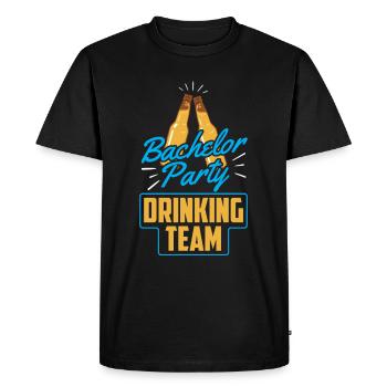 Bachelor Party Drinking Team Drinking Team Bride - Men's Premium Organic T-Shirt - black - Front - Nico (187cm)