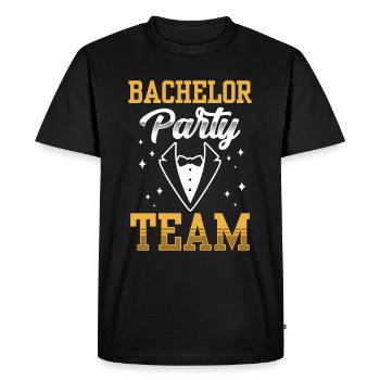 Bachelor Party Team Bride Bachelor - Men's Premium Organic T-Shirt - black - Front - Nico (187cm)