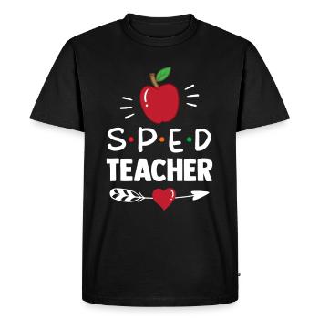 Enseignante ou enseignant en éducation spécialisée Profession d’éducateur spécialisé - T-shirt Premium bio Homme - noir - Devant - Nico (187cm)