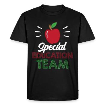 Équipe d’éducation spécialisée Profession d’enseignant en éducation spécialisée - T-shirt Premium bio Homme - noir - Devant - Nico (187cm)