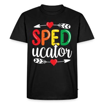 Sped-Ucator Profession Éducation spéciale Éducation spécialisée Éducation spéciale - T-shirt Premium bio Homme - noir - Devant - Nico (187cm)