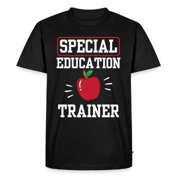 Formateur en éducation spécialisée Enseignant Éducation spécialisée - T-shirt Premium bio Homme - noir - Devant - Nico (187cm)