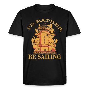 Lighthouse Vitamin Sea Sailor Anchor Ocean Liner - T-shirt Premium bio Homme - noir - Devant - Nico (187cm)