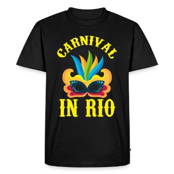 Brésil Carnaval Rio de Janeiro Célébration Rio Karnev - T-shirt Premium bio Homme - noir - Devant - Nico (187cm)