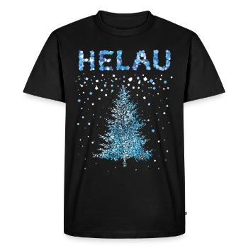 Carnival Confetti Helau Christmas Time Christmas Tree - Men's Premium Organic T-Shirt - black - Front - Nico (187cm)