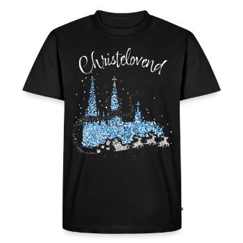 Cathédrale de Cologne Fastelovend Colonia Cologne Jours de Noël - T-shirt Premium bio Homme - noir - Devant - Nico (187cm)