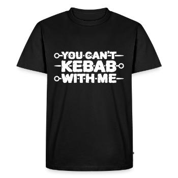 You Cant Kebab With Me - Men's Premium Organic T-Shirt - black - Front - Nico (187cm)