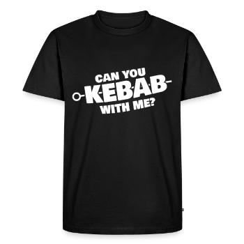 You Cant Kebab With Me - Men's Premium Organic T-Shirt - black - Front - Nico (187cm)