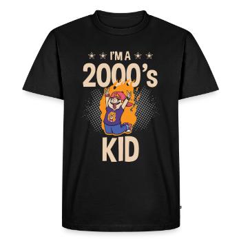 I'm a 2000 Kid Decade 2000 Era Millenium - Men's Premium Organic T-Shirt - black - Front - Nico (187cm)