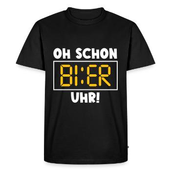 Dictons de bière drôle - T-shirt Premium bio Homme - noir - Devant - Nico (187cm)