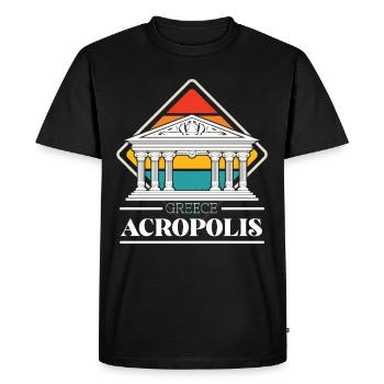 Greece Acropolis Greek city Athens Par - Men's Premium Organic T-Shirt - black - Front - Nico (187cm)