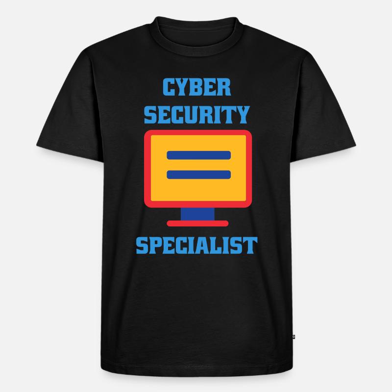 Cybersecurity - IT-Sicherheit Informatiker - Männer Premium Bio T-Shirt - Schwarz