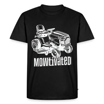 Mowtivated Lawn Mower Paysagiste - T-shirt Premium bio Homme - noir - Devant - Nico (187cm)