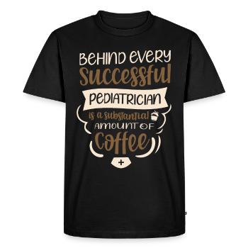 Pediatrician Pediatrics Doctor Coffee - Men's Premium Organic T-Shirt - black - Front - Nico (187cm)