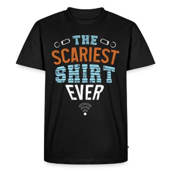 The scariest shirt ever - Men's Premium Organic T-Shirt - black - Front - Nico (187cm)