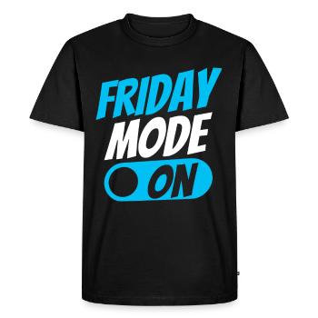 Le mode vendredi un vendredi sarcastique enfin vendredi - T-shirt Premium bio Homme - noir - Devant - Nico (187cm)