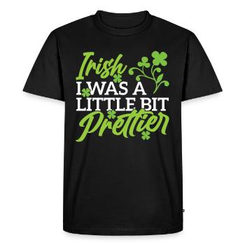 St Patrick's Day Ireland Gaelic Irish Irish - Men's Premium Organic T-Shirt - black - Front - Nico (187cm)