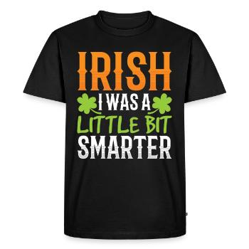 St Patrick's Day Gaelic Ireland Irish Irish - Men's Premium Organic T-Shirt - black - Front - Nico (187cm)