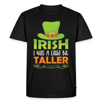 St Patrick's Day Irish Ireland Irish Gaelic - Men's Premium Organic T-Shirt - black - Front - Nico (187cm)