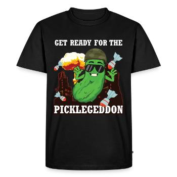 Get Ready For The Picklegeddon - Men's Premium Organic T-Shirt - black - Front - Nico (187cm)