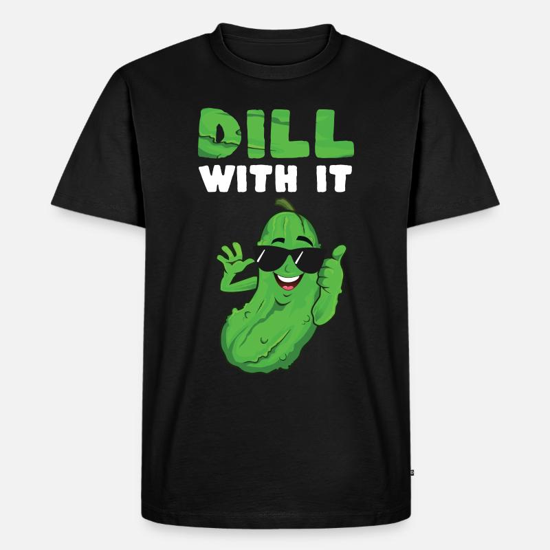 Dill With It - Männer Premium Bio T-Shirt - Schwarz