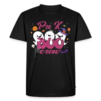 Pre K Boo Crew - Men's Premium Organic T-Shirt - black - Front - Nico (187cm)