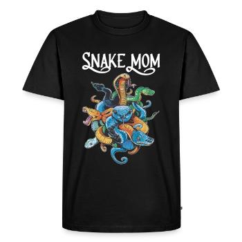 Maman serpent - T-shirt Premium bio Homme - noir - Devant - Nico (187cm)